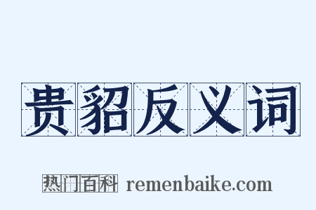 贵貂反义词是什么意思的图片